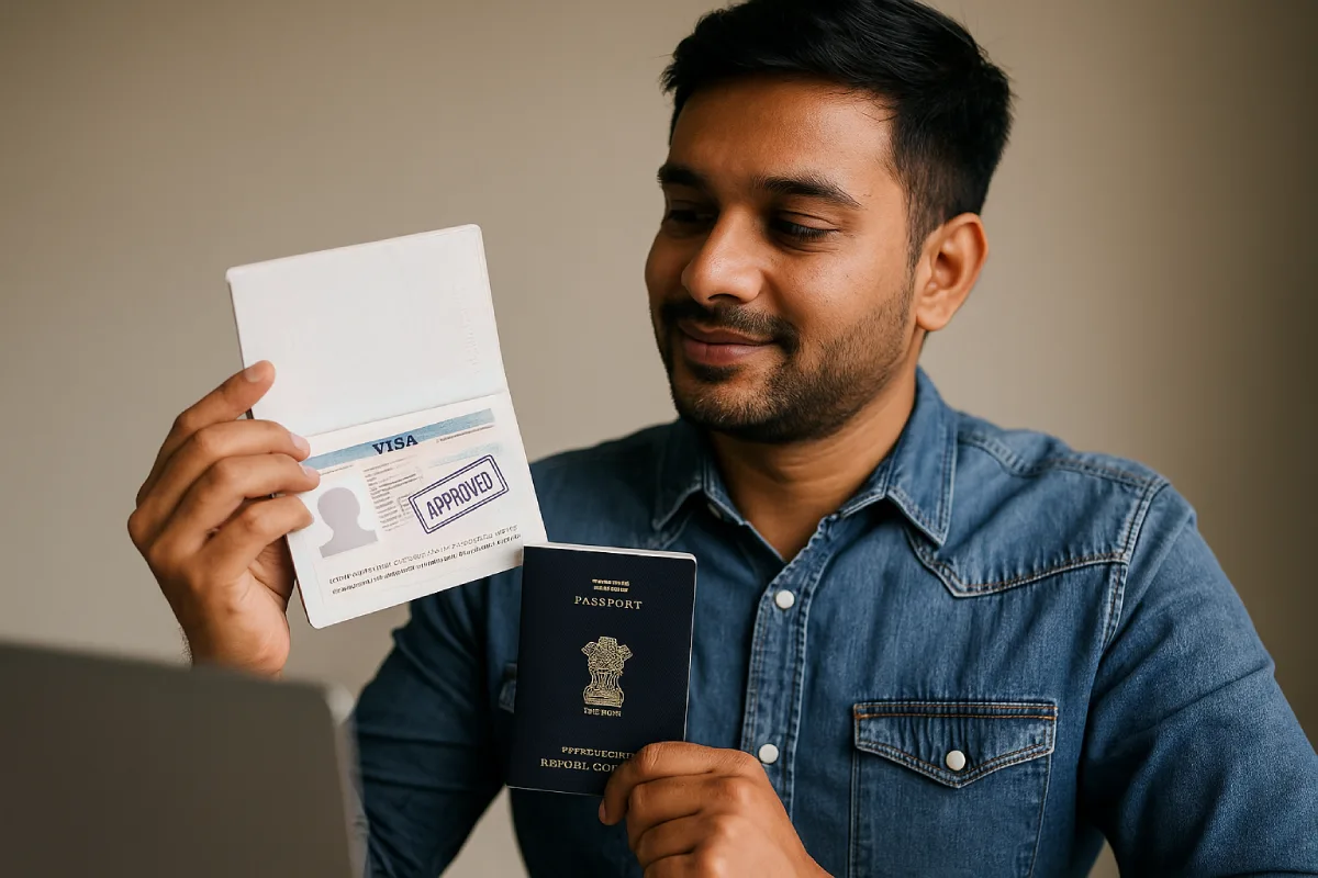 Collect your visa and review details