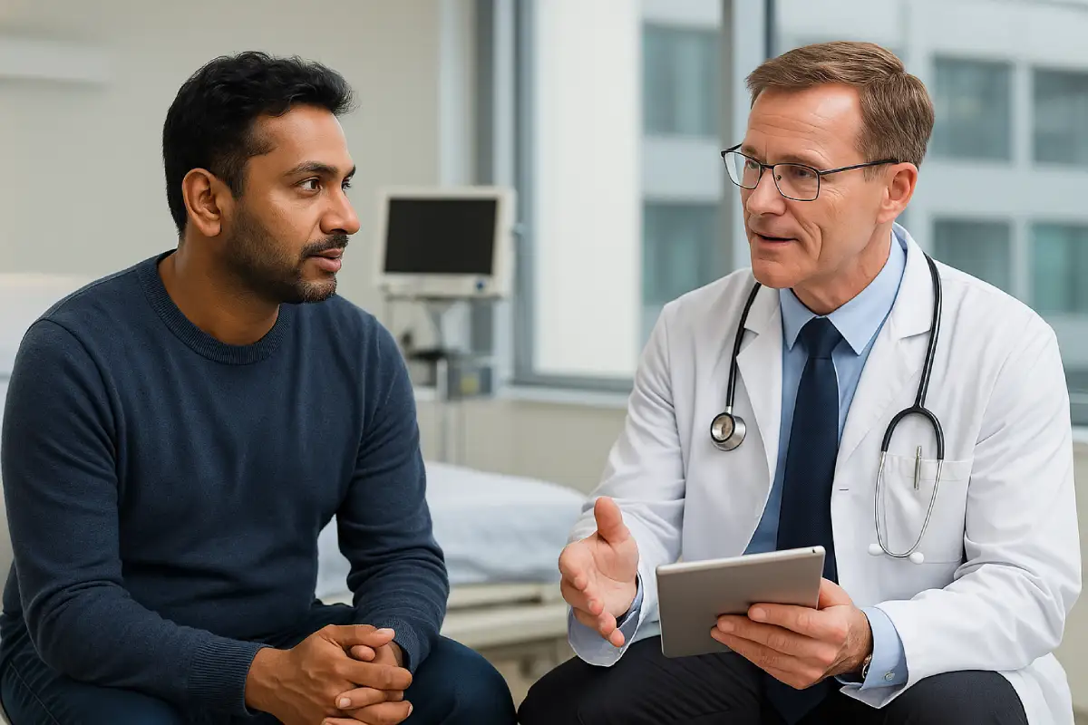 6 Useful Types of Visa for Indians to Travel Abroad 6 Indian patient consulting doctor abroad