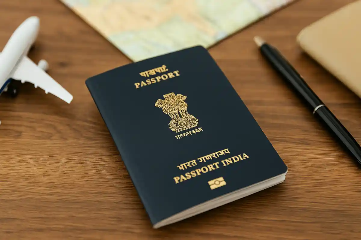 E Passport in India: Complete Guide for 2025 2 Chip-based e passport in India with visible cover details