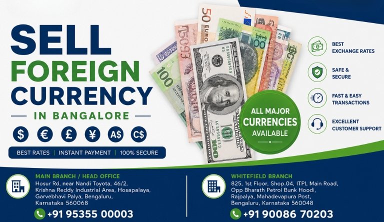 Sell Foreign Currency in Bangalore